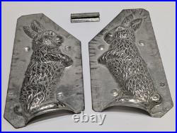 Antique Metal Chocolate Rabbit Mold 6 Tall Jaburg Brothers 2-piece With Clip Antique Metal Chocolate Rabbit Mold 6 Tall Jaburg Brothers 2-piece With Clip