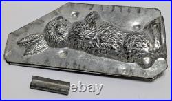 Antique Metal Chocolate Rabbit Mold 6 Tall Jaburg Brothers 2-piece With Clip Antique Metal Chocolate Rabbit Mold 6 Tall Jaburg Brothers 2-piece With Clip