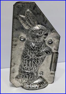 Antique Metal Chocolate Rabbit Mold 6 Tall Jaburg Brothers 2-piece With Clip Antique Metal Chocolate Rabbit Mold 6 Tall Jaburg Brothers 2-piece With Clip