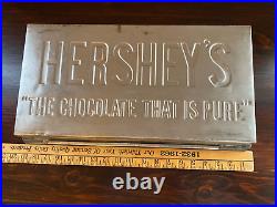 Antique Metal Hershey's Chocolate Mold 19 1/4 X 11 X 2 3/4 Heavy