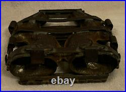 Antique Metal Hinged 6 Double Chocolate Bunny Candy Mold