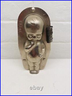 Antique Metal Hollow Chocolate Candy Mold Baby Kewpie Doll