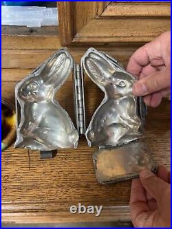 Antique Metal Rabbit Chocolate Mold