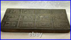 Antique Metal Springerle 12 Medieval German Guardsman Cookie Butter Mold Wood Antique Metal Springerle 12 Medieval German Guardsman Cookie Butter Mold Wood