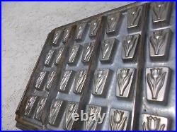 Antique Metal Vormenfabriek Tulip Candy Mold-56 Tulips