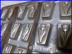 Antique Metal Vormenfabriek Tulip Candy Mold-56 Tulips