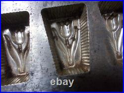 Antique Metal Vormenfabriek Tulip Candy Mold-56 Tulips