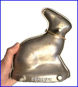 Antique Mold Metal Rabbit Figure Ice Cream Chocolate 2 Pc. 7.25T Antique Mold Metal Rabbit Figure Ice Cream Chocolate 2 Pc. 7.25T