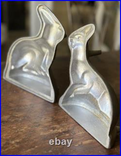 Antique Mold Metal Rabbit Figure Ice Cream Chocolate 2 Pc. 7.25T Antique Mold Metal Rabbit Figure Ice Cream Chocolate 2 Pc. 7.25T