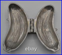 Antique Pewter Ice Cream Candy Hinged Mold Banana Fletcher Mfg. Co. 1890s Antique Pewter Ice Cream Candy Hinged Mold Banana Fletcher Mfg. Co. 1890s