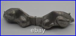 Antique Pewter Ice Cream Candy Hinged Mold Roast Turkey 1890s