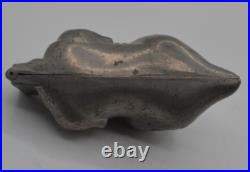 Antique Pewter Ice Cream Candy Hinged Mold Roast Turkey 1890s