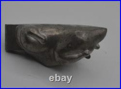 Antique Pewter Ice Cream Candy Hinged Mold Roast Turkey 1890s