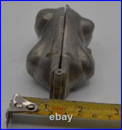Antique Pewter Ice Cream Candy Hinged Mold Roast Turkey 1890s
