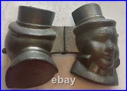 Antique Pewter Ice Cream & Chocolate Mold Tmills & Brothers Clown