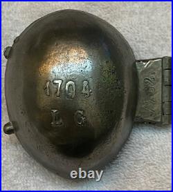 Antique Pewter Ice Cream or Chocolate Mold WALNUT # 1704 L G Made in France