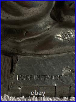 Antique Pewter Ice Cream or Chocolate Mold WALNUT # 1704 L G Made in France