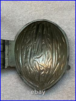 Antique Pewter Ice Cream or Chocolate Mold WALNUT # 1704 L G Made in France