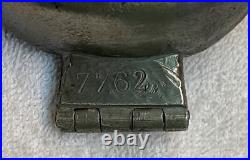 Antique Pewter Ice Cream or Chocolate Mold WALNUT # 1704 L G Made in France