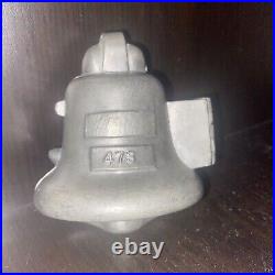 Antique Pewter Metal Marriage Bell Ice Cream Chocolate Mold #472