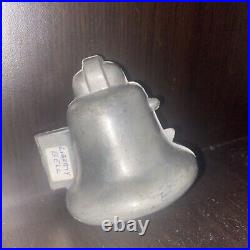 Antique Pewter Metal Marriage Bell Ice Cream Chocolate Mold #472