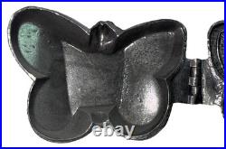 Antique Pewter S & C CO BUTTERFLY ICE CREAM / CHOCOLATE Mold #181