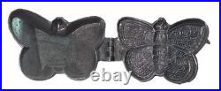 Antique Pewter S & C CO BUTTERFLY ICE CREAM / CHOCOLATE Mold #181