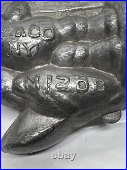 Antique Pilgrim Turkey #M1208 Pewter Chocolate Candy Ice Cream Mold