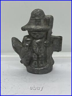 Antique Pilgrim Turkey #M1208 Pewter Chocolate Candy Ice Cream Mold