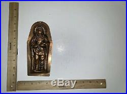 Antique Pre-WWII Copper Indian Chief 1-Piece Chocolate Mold