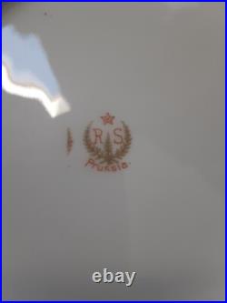 Antique R. S. Prussia Red Mark Chocolate Pot Mold 643 White Red Pink Roses Antique R. S. Prussia Red Mark Chocolate Pot Mold 643 White Red Pink Roses