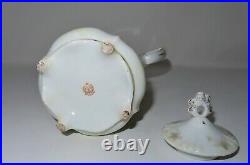 Antique RS Prussia Chocolate Pot in a Floral Design, with an Exceptional Mold