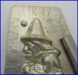 Antique Rare Eppelsheimer # 8126 Halloween Witch on Broomstick Chocolate Mold
