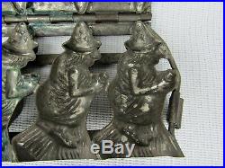 Antique Reiche No 24270 Witch(es) On Brooms Solid Steel Chocolate Mold