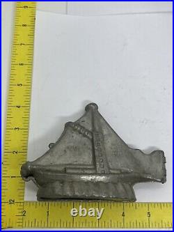 Antique Sailboat Pewter Chocolate Candy Ice Cream Mold