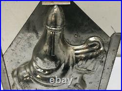 Antique Santa Claus On Donkey 8.5 Chocolate Mold Ges. Gesch. Vintage Rare