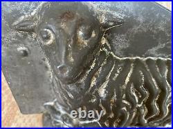 Antique Sheep Chocolate Mold Large Piece