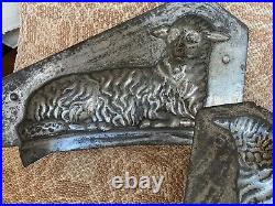 Antique Sheep Chocolate Mold Large Piece