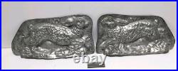 Antique Silver-flashed-Copper 8 Bunny Chocolate Candy Mold #4601 Ultra Rare Antique Silver-flashed-Copper 8 Bunny Chocolate Candy Mold #4601 Ultra Rare