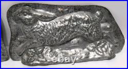 Antique Silver-flashed-Copper 8 Bunny Chocolate Candy Mold #4601 Ultra Rare Antique Silver-flashed-Copper 8 Bunny Chocolate Candy Mold #4601 Ultra Rare
