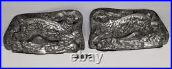 Antique Silver-flashed-Copper 8 Bunny Chocolate Candy Mold #4601 Ultra Rare Antique Silver-flashed-Copper 8 Bunny Chocolate Candy Mold #4601 Ultra Rare