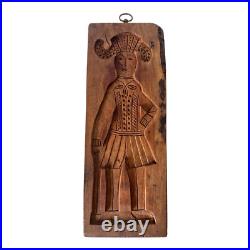 Antique Springerle Folk Art Figural Hand-Carved Wooden Cookie Mold Antique Springerle Folk Art Figural Hand-Carved Wooden Cookie Mold