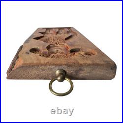 Antique Springerle Folk Art Figural Hand-Carved Wooden Cookie Mold Antique Springerle Folk Art Figural Hand-Carved Wooden Cookie Mold