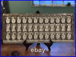 Antique St. Nicholas & Black Peter Christmas Chocolate Mold