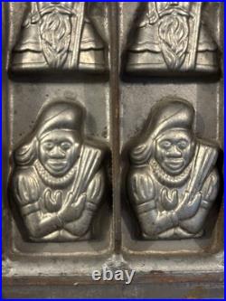 Antique St. Nicholas & Black Peter Christmas Chocolate Mold