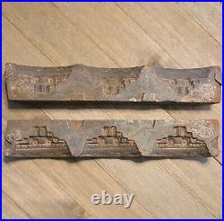 Antique Thomas Mills & Bro Cast Battleship Boat Candy Chocolate Mold #256 9x1.5