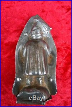 Antique Tin Chocolate Mould By Anton Reiche Dresden Father Christmas / Santa