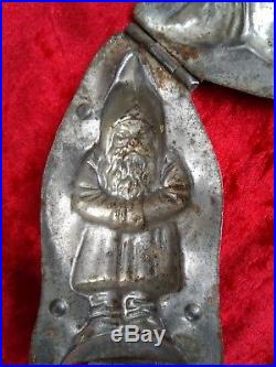 Antique Tin Chocolate Mould By Anton Reiche Dresden Father Christmas / Santa