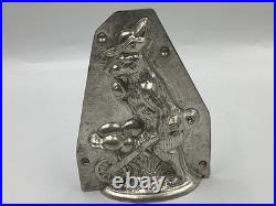 Antique Tin Easter Chocolate Mold Van Emden NY Germany Rabbit/ Bunny Cart W Egg Antique Tin Easter Chocolate Mold Van Emden NY Germany Rabbit/ Bunny Cart W Egg