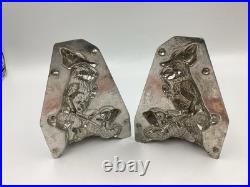 Antique Tin Easter Chocolate Mold Van Emden NY Germany Rabbit/ Bunny Cart W Egg Antique Tin Easter Chocolate Mold Van Emden NY Germany Rabbit/ Bunny Cart W Egg
